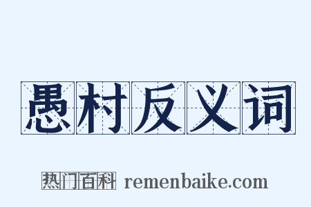 愚村反义词是什么意思的图片